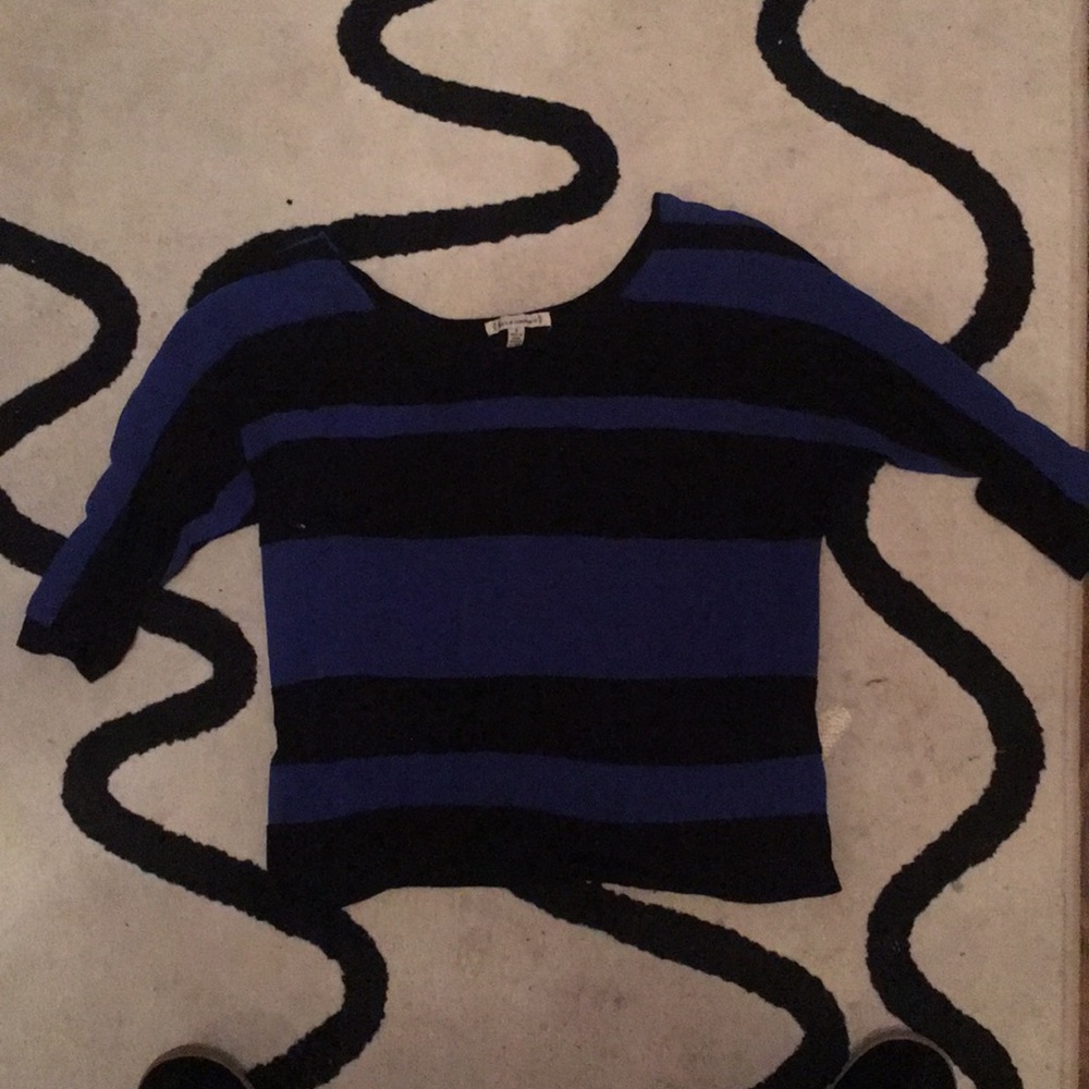 Lucca Couture blue & black shirt
